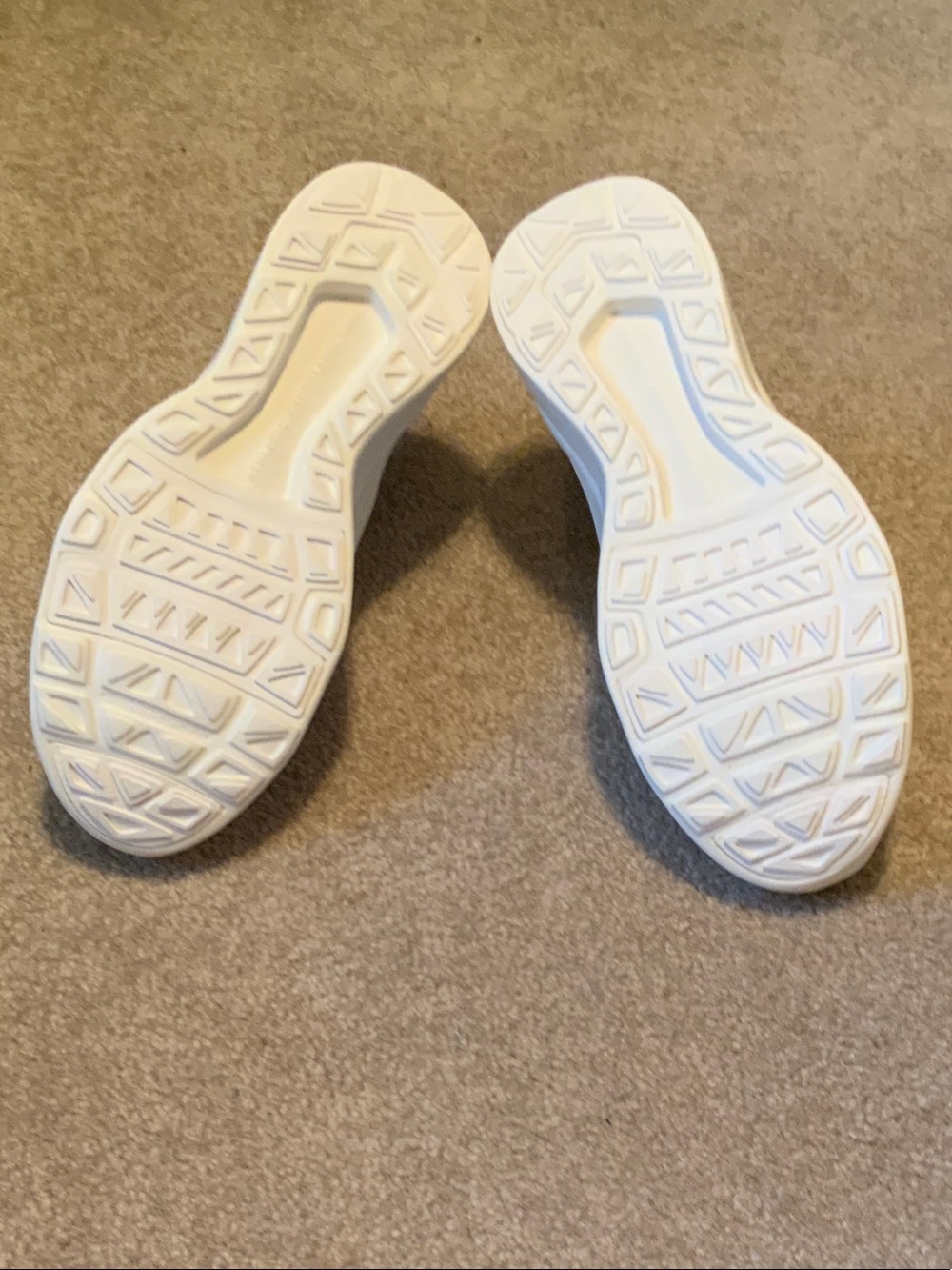 APL White Knit Slip-On Sneakers with Gold Center Stripe - Picture 2 of 5